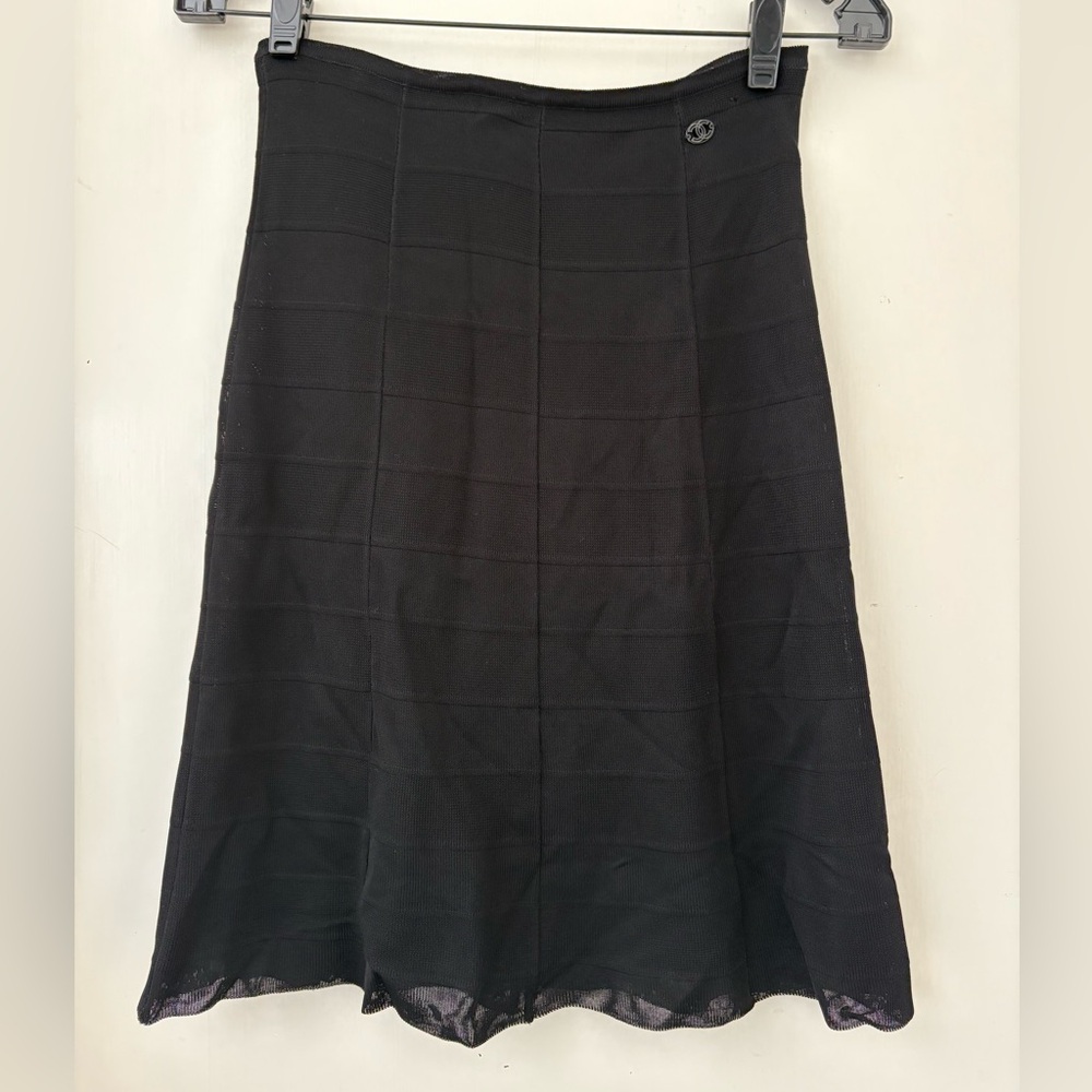 Authentic Chanel black skirt 36
